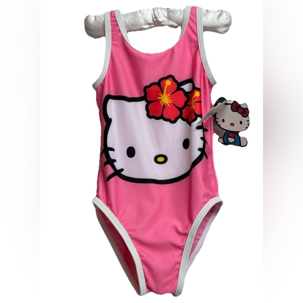 Hello Kitty Swimsuit Size 4/5 XS One Piece NEW WITH TAGS